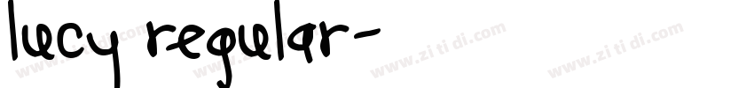 lucy regular字体转换
